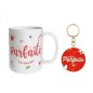 Coffret Mug Porte Cles Paillettes parfaite