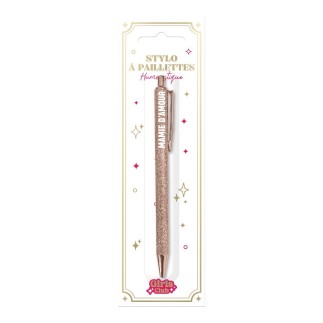 Stylo paillettes Gold Mamie D'Amour