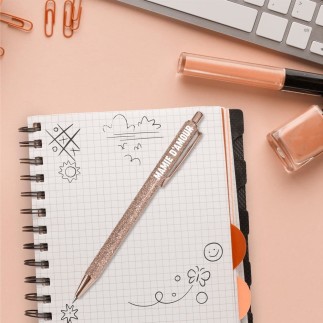 Stylo paillettes Gold Mamie D'Amour