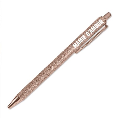 Stylo paillettes Gold Mamie D'Amour