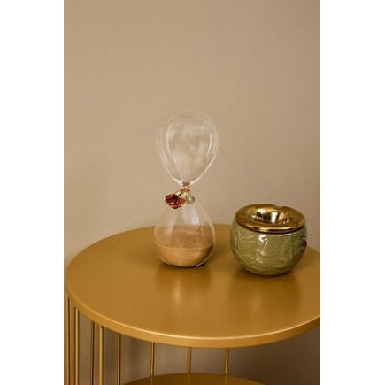 Sablier Belli 20 cm verre orange