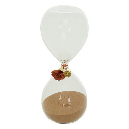 Sablier Belli 20 cm verre orange