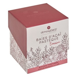 Bougie parfumée Maël 190g baies d'acai et pastèque