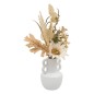 Compo fleurs séchées Dibia vase blanc