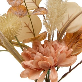 Compo fleurs séchées Dibia vase rose