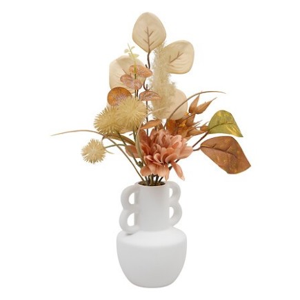 Compo fleurs séchées Dibia vase rose