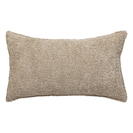 Coussin bouclette Soana 30x50cm taupe