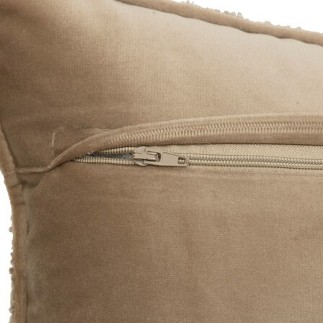 Coussin bouclette Soana 30x50cm taupe