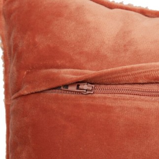 Coussin bouclette Soana 30x50cm terracotta