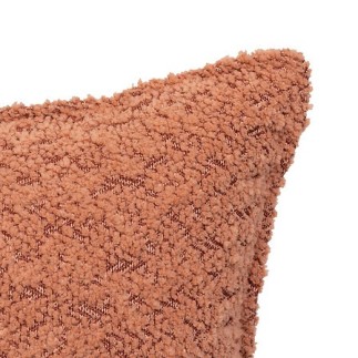 Coussin bouclette Soana 30x50cm terracotta