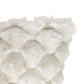 Coussin fourrure jacquard Adriel 58cm