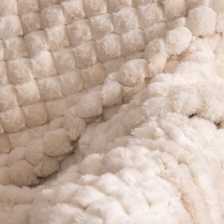 Plaid fourrure jacquard Adriel 120 x 160 cm