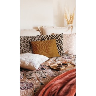 Coussin velours Lynra 40x40cm léopard