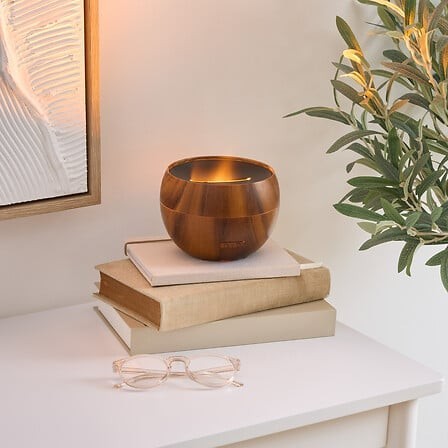 Diffuseur de parfum Flama lumineux 150 ml bois