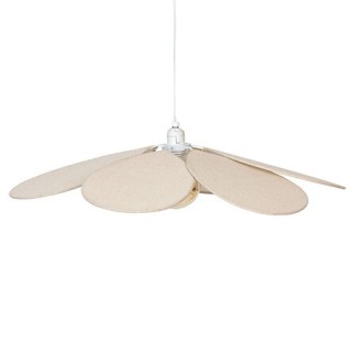 Suspension pétales Naya 72 cm lin beige