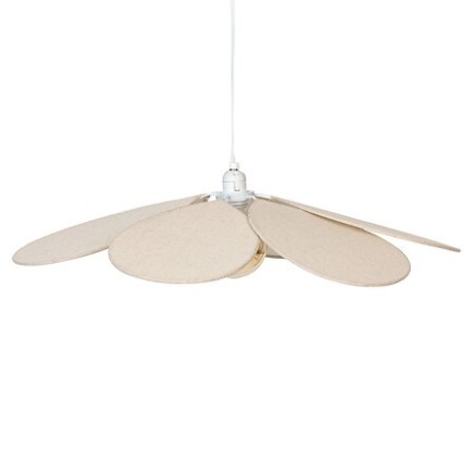 Suspension pétales Naya 72 cm lin beige