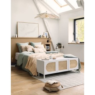 Suspension pétales Naya 72 cm lin beige