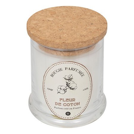 Bougie parfumée Hapo 150 g pot en verre avec couvercle coton