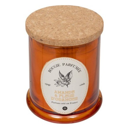 Bougie parfumée Hapo 150 g pot en verre avec couvercle coton