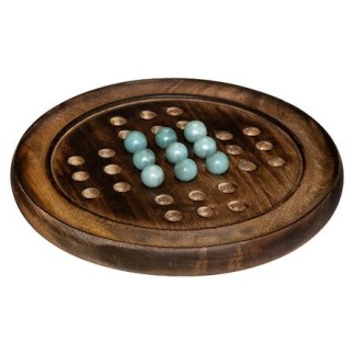 Jeu de solitaire Sayon 22 cm manguier