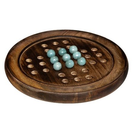 Jeu de solitaire Sayon 22 cm manguier