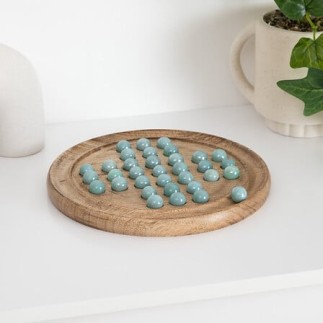 Jeu de solitaire Sayon 22 cm manguier