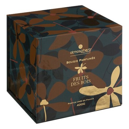 Bougie parfumée Plum 400 g pot verre fruits des bois