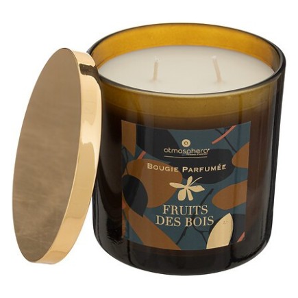 Bougie parfumée Plum 400 g pot verre fruits des bois
