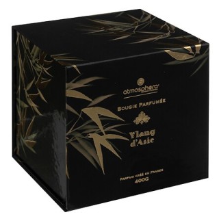 Bougie parfumée Plum 400 g pot verre ylang