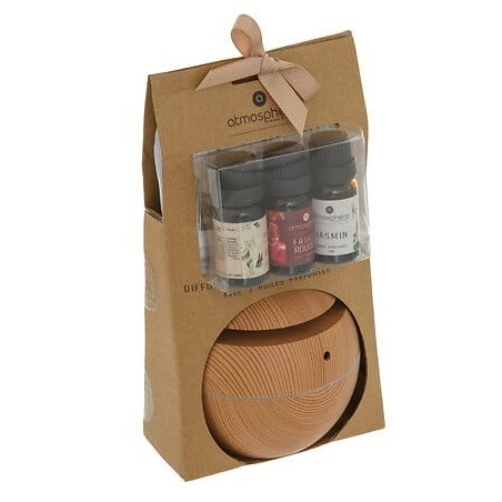 COFFRET SENTEUR GIRO 3 HUILES PARFUMÉES ET DIFFUSEUR