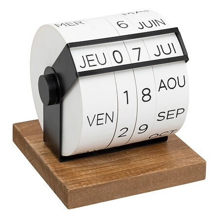 Calendrier Be vintage 15 cm bois