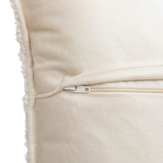 Coussin bouclette Soana 45 x 45 cm ivoire