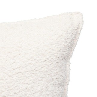 Coussin bouclette Soana 45 x 45 cm ivoire