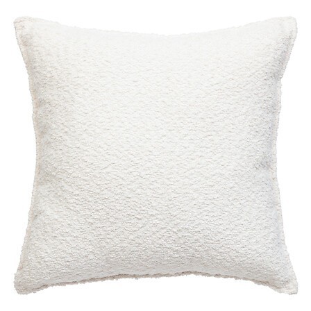 Coussin bouclette Soana 45 x 45 cm ivoire