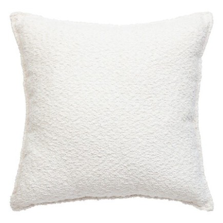 Coussin bouclette Soana 45 x 45 cm ivoire