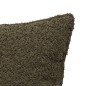 Coussin bouclette Soana 45 x 45 cm kaki
