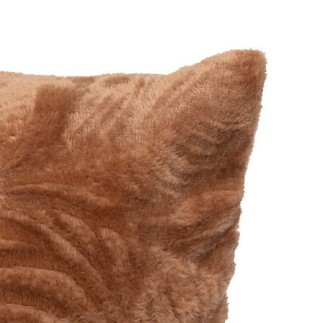 Coussin brush Ryo flanelle terracotta