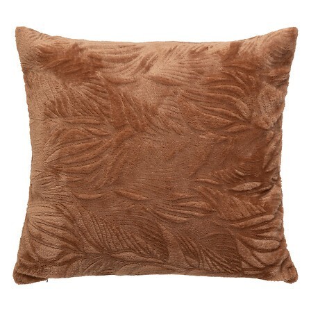 Coussin brush Ryo flanelle terracotta