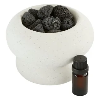 Brûle-parfum Malakite avec huile parfumée