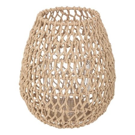 Photophore Etel haut 23 cm naturel