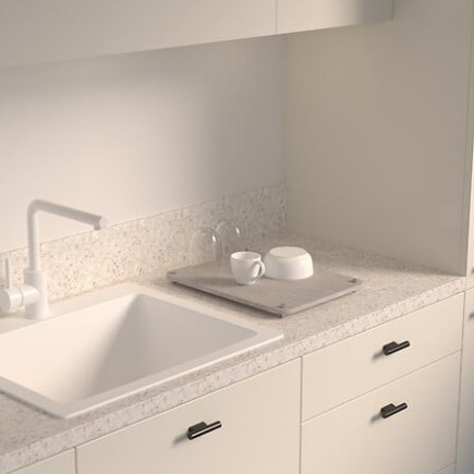 Plateau de cuisine 40x30cm diatomite gris