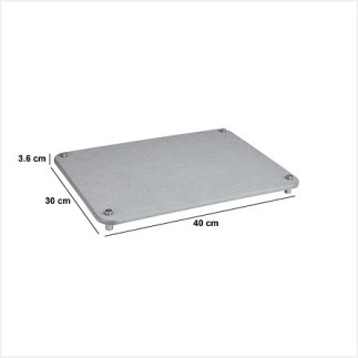 Plateau de cuisine 40x30cm diatomite gris