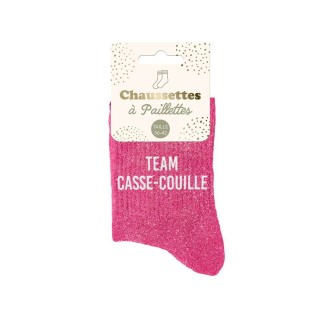 Chaussettes Paillettes Team Casse-Couille