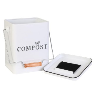 POUBELLE DE COMPOSTAGE EN METAL 5L