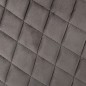 Fauteuil à dîner Marlo velours gris