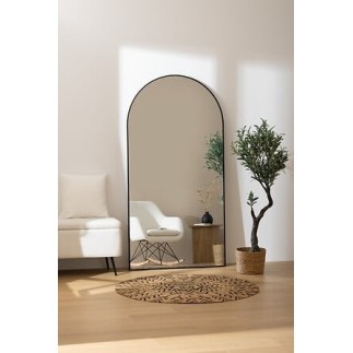 Miroir mural arche Alice 177 x 91 cm métal noir