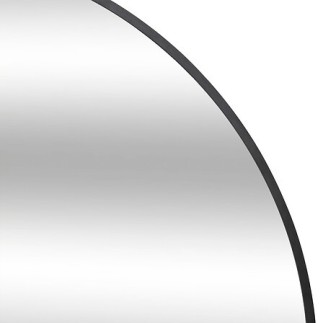 Miroir mural arche Alice 177 x 91 cm métal noir