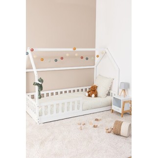 Lit cabane Bosco 90x190cm BLANC