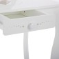 Coiffeuse enfant tabouret imprimé blanc