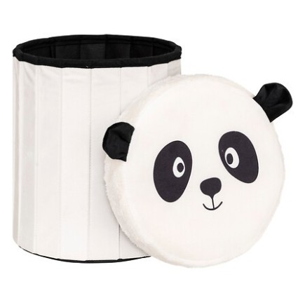 Pouf pliant panda 30x38 cm